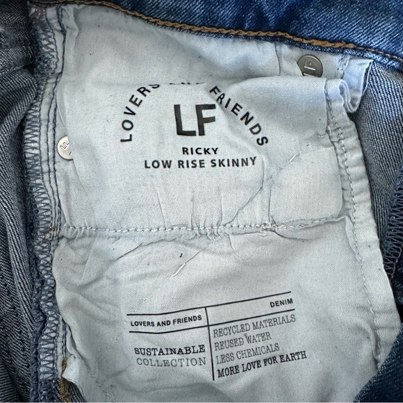 Lovers + Friends Distressed Ricky Low Rise Skinny in Brighton - Picture 12 of 14